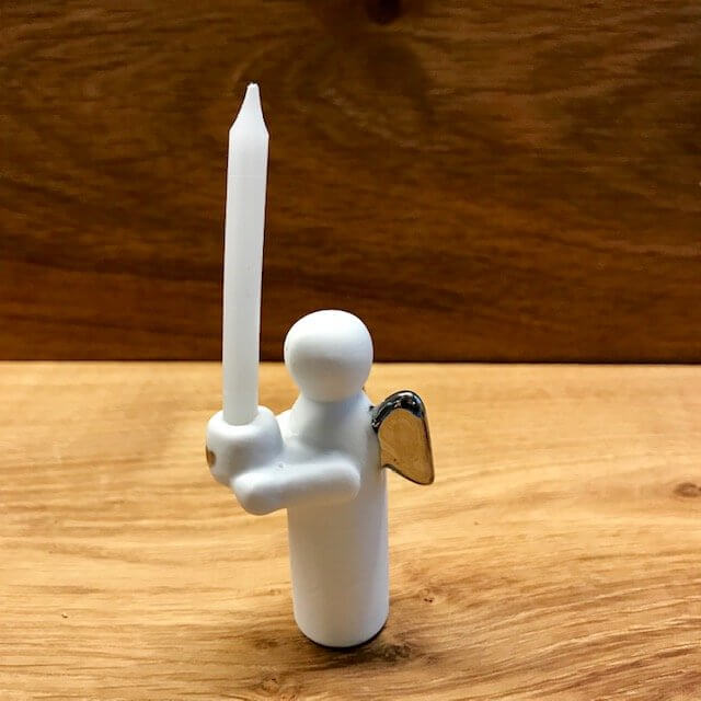 Engel kleiner Kerzenständer – Bild 3