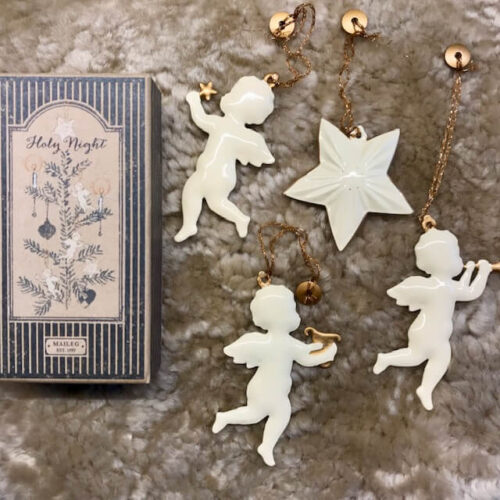 Anhaengerset von Maileg drei Engel und Stern