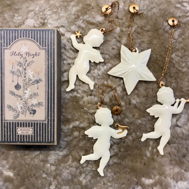 Anhaengerset von Maileg drei Engel und Stern