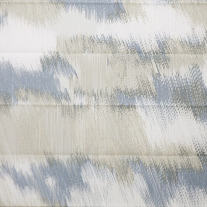 Nahaufnahme von Shupatto Einkaufstasche mit Falttechnik aus Japan, Floating Clouds Print, Größe Medium