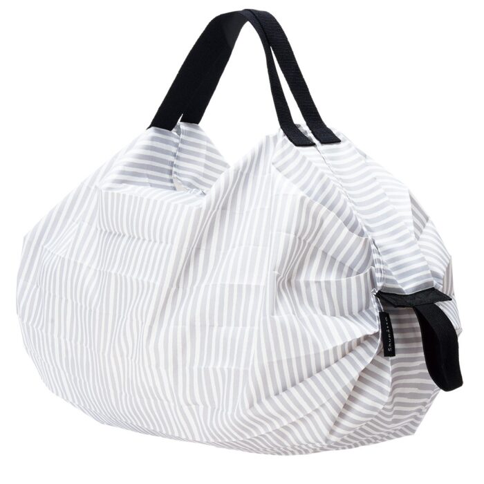 Produktbild von Shupatto Einkaufstasche mit Falttechnik aus Japan, stripes-sen Größe Small