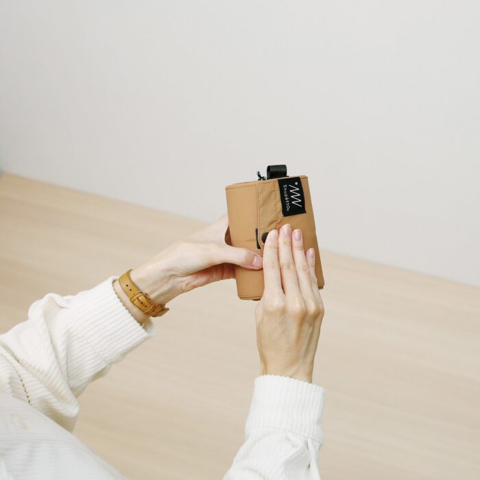 Faltbare Tasche in Amber/Bernstein farben, von Shupatto, Beschreibung Schritt 5