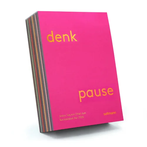 Denkpause 2026 - Tagesabreißkalender mit Zitaten auf farbigen Seiten von Seltmann Publisher