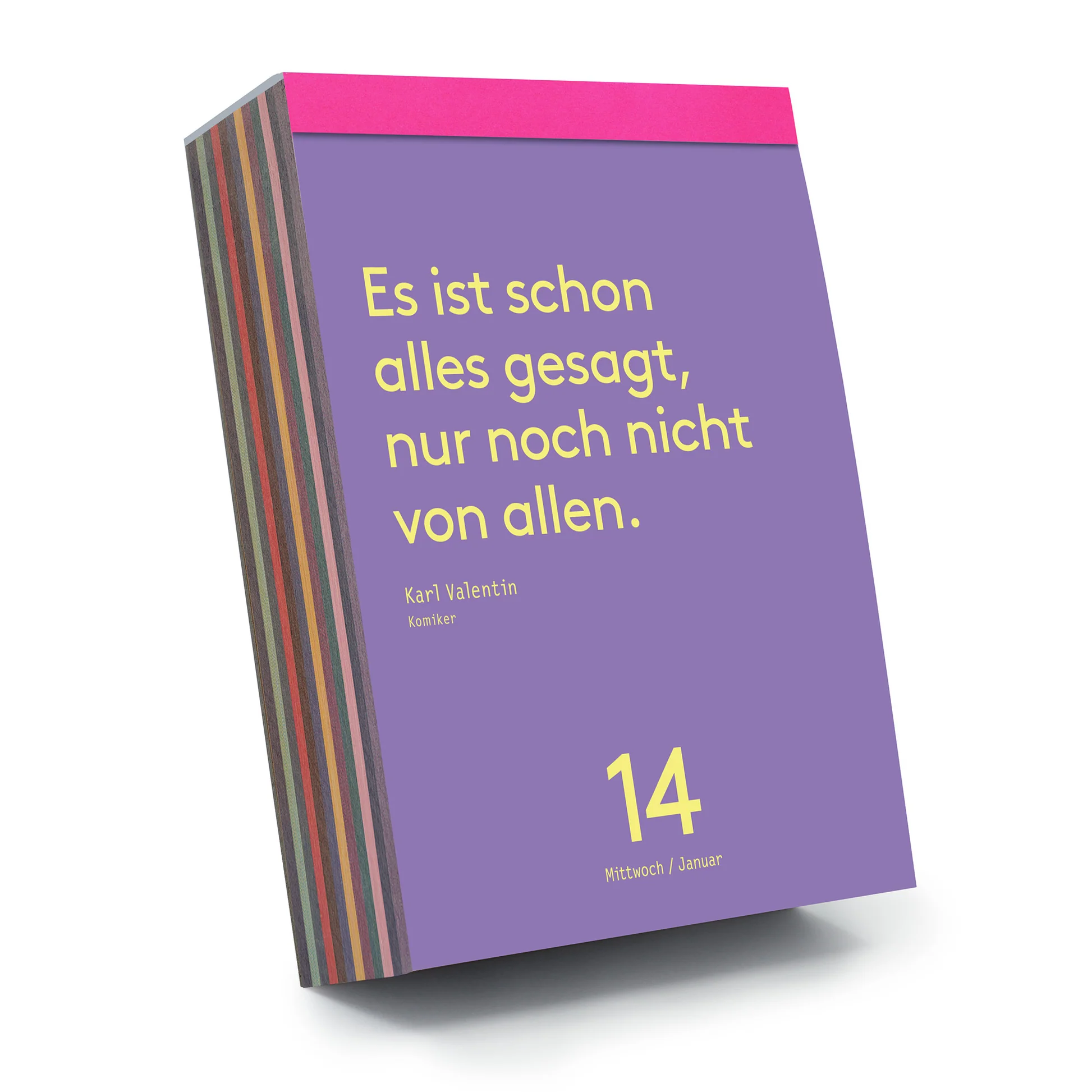 Denkpause 2025 - Tagesabreißkalender mit Zitaten auf farbigen Seiten von Seltmann Publisher