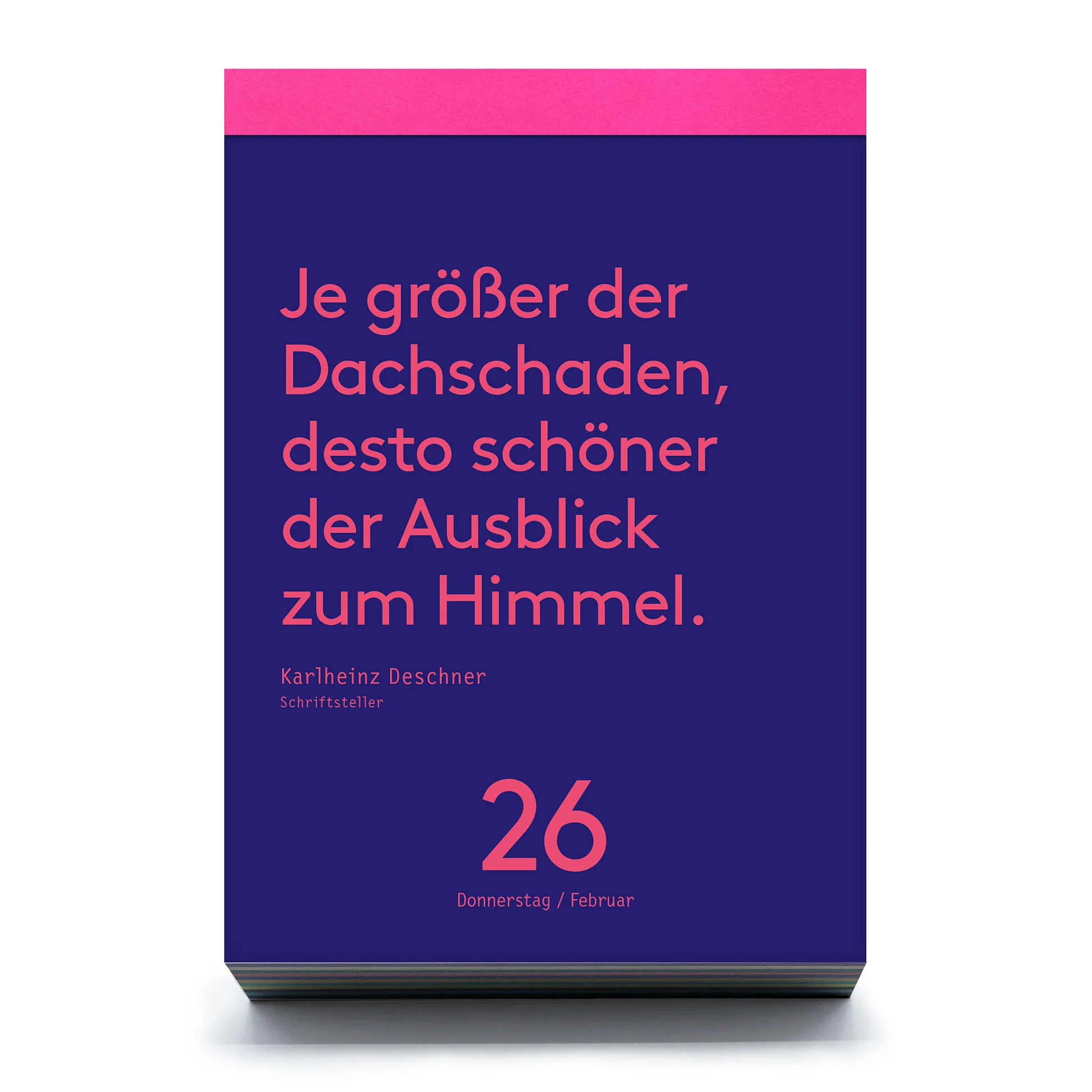 Denkpause 2025 - Tagesabreißkalender mit Zitaten auf farbigen Seiten von Seltmann Publisher