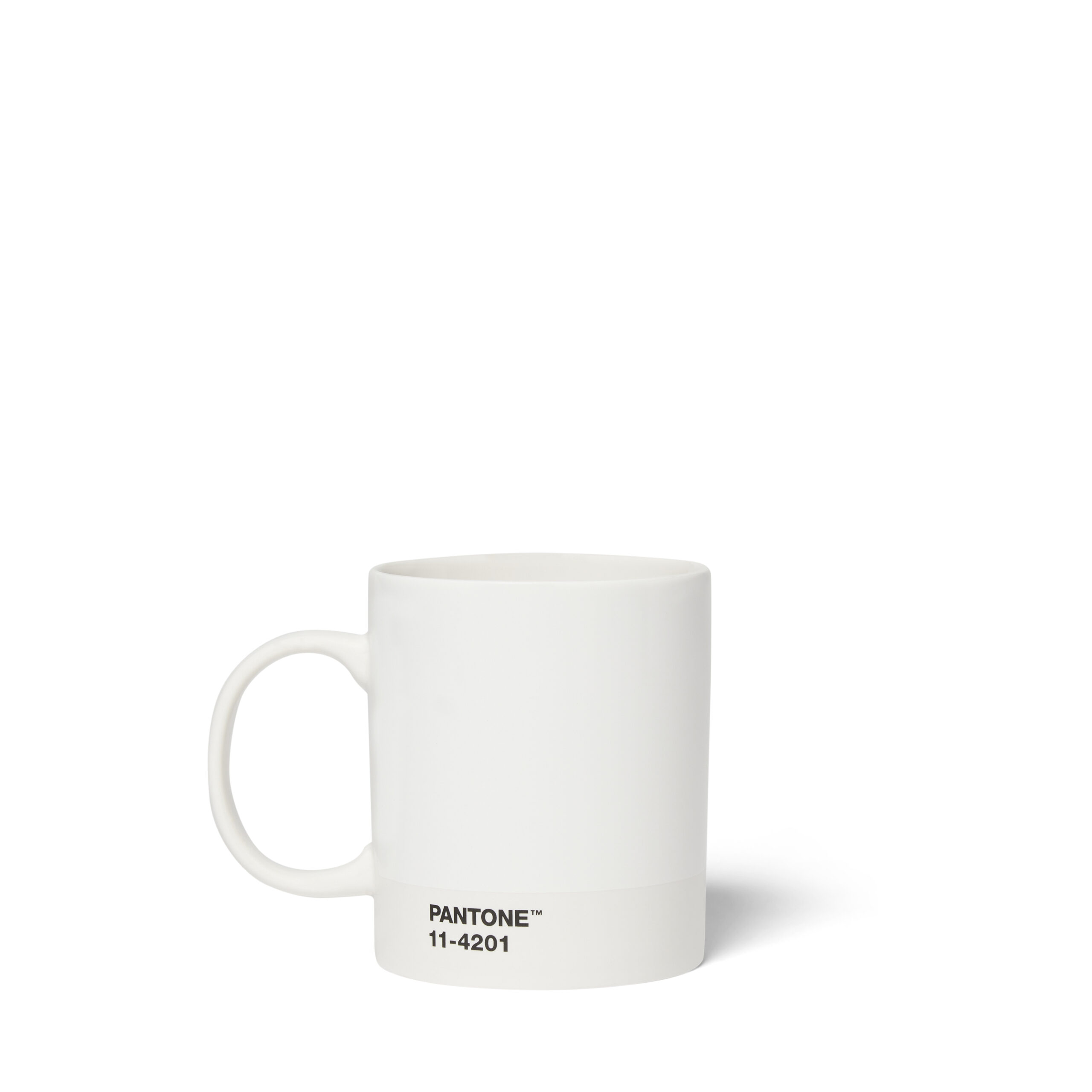 Pantone Kaffeebecher in weiss - 11-4201 COY-Color Of The Year-Jahresfarbe 2026