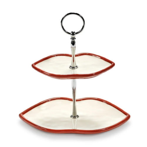 Etagere von Serax in Form von Lippen 2 teilig
