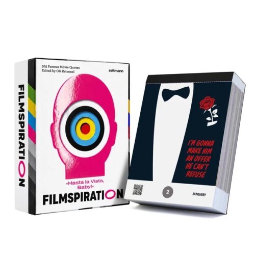Filmspiration Kalender 2027 aufgestellt Box und Kalender