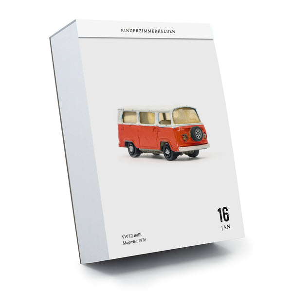 Kalender Kinderzimmerhelden Beispiel VW Bus stehend